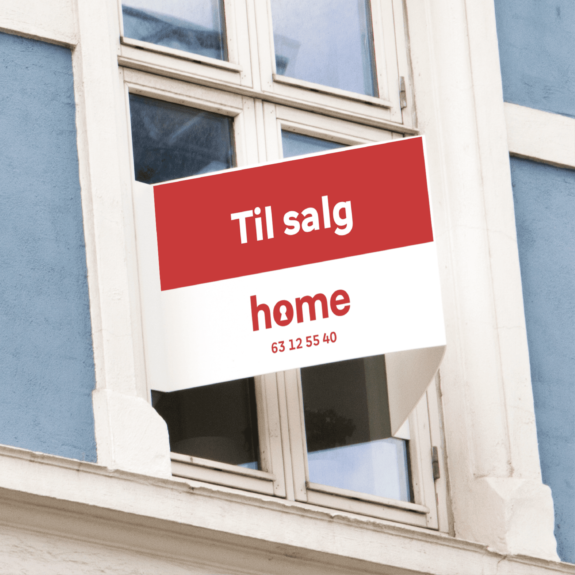 Til salg skilt for home
