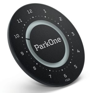 ParkOne 2 elektronisk p-skive i sort fra Skomø – eksklusiv og lovlig
