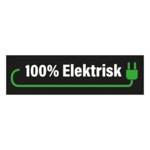 100% elektrisk streamer 35 x10 cm