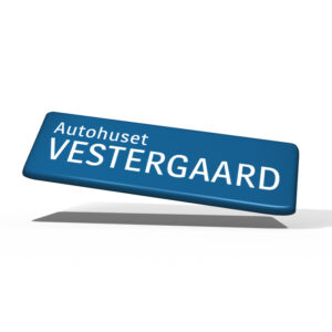 Autohuset Vestergaard/Logoplates40x13 mm