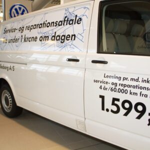 Bilreklame op til 30x60 cm.