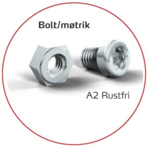 Bolte & møtrikker - 500 stk.