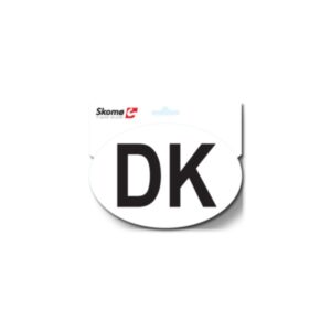 DK-skilt hvid (lille) á 10 ark