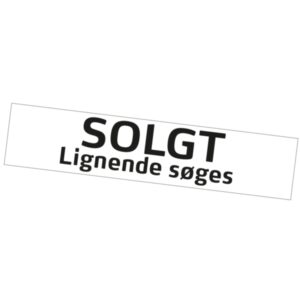 Folieklæber SOLGT Lignende søges 30x10cm