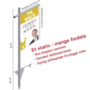 Galge stålstativ med variabel størrelse