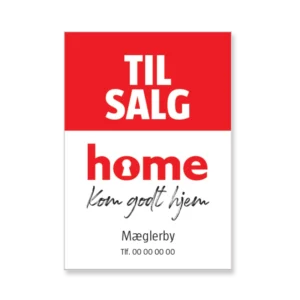 Til Salg-folieklæber - udvendig