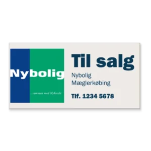 Til Salg-Folieklæber - indvendig