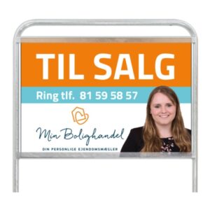 Plastskilt 50x35 cm - med billede