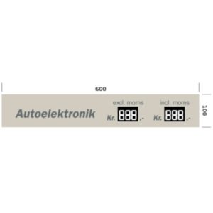 Pristavle - Autoelektronik 600x100 mm