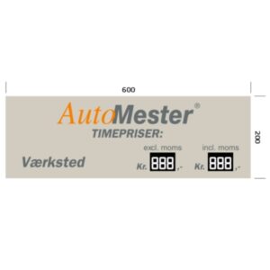 Pristavle - Værksted 600x200 mm