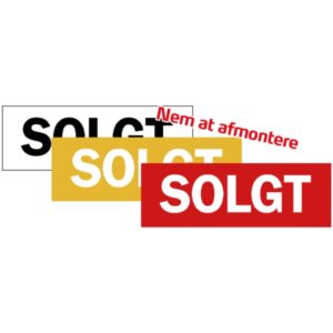Solgt-Klæber 30 x 10 cm