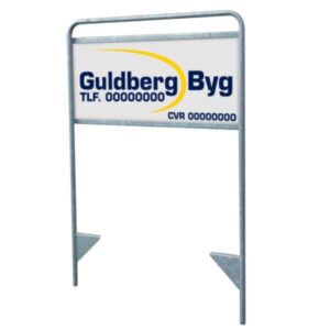 Stålstativ med 60x30 cm PVC-Skilt