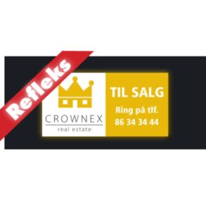 Til Salg-Skilt 50x35 cm - med refleks