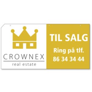 Til Salg-Skilt 60 x 30 cm - galgestativ