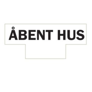 Topskilt - Åbent Hus 40x10 cm