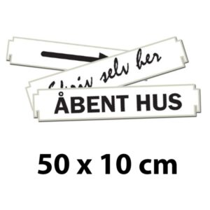 Underskilt 50 x 10 cm