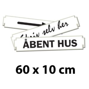 Underskilt 60 x 10 cm