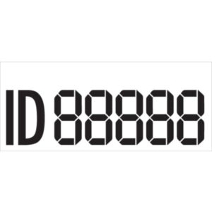 Vægttavler / ID nummer m/ 5 cifre