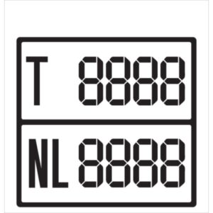 Vægttavler / 4 cifre, NL