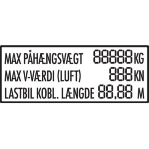 Vægttavler til lastbiler