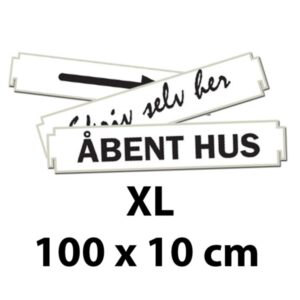 XL Underskilt 100 x 10 cm