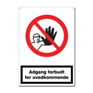 Adgang forbudt-skilt
